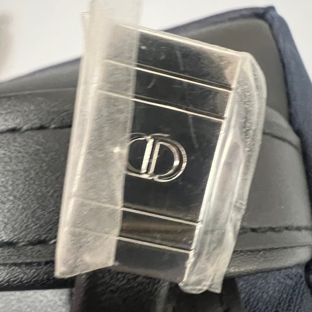 New Christian Dior Navy Blue Nylon Double Compartment Cosmetic Bag - Picture 9 of 10